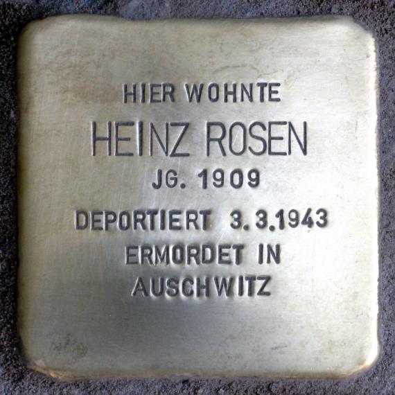 Stolperstein.Friedrichshain.Liebigstraße 23.Heinz Rosen.5611