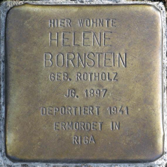 Stolperstein.Friedrichshain.Petersburger Straße 63.Helene Bornstein.6479
