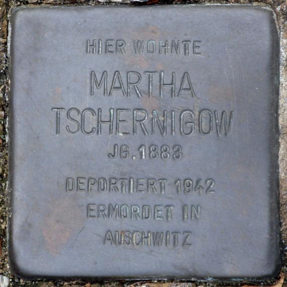 Stolperstein.Friedrichshain.Strausberger Platz.Martha Tschernigow.6375