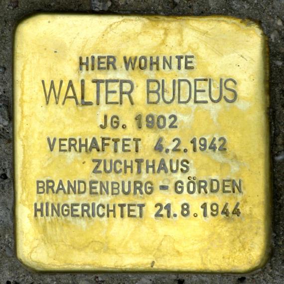Stolperstein.Lübars.Am Fölzberg 9.Walter Budeus.8024