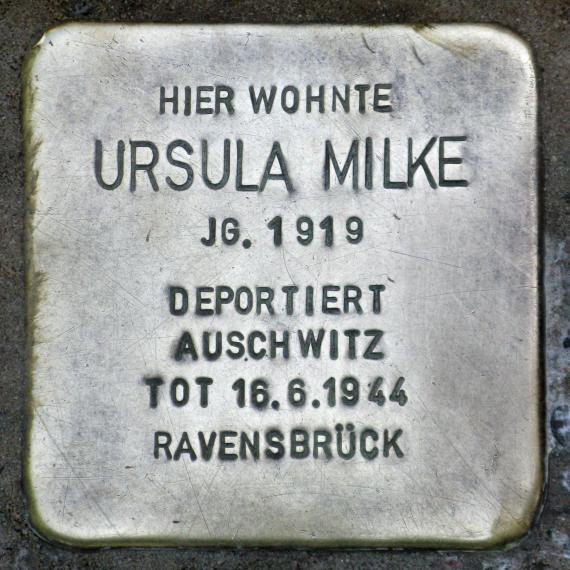 Stolperstein.Müggelheim.Alt-Müggelheim 17.Ursula Milke.5560