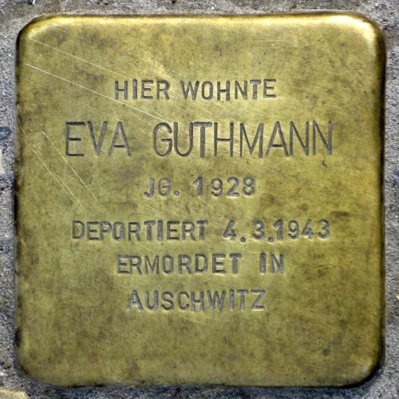 Stolperstein.Mahlsdorf.Lemkestraße 156.Eva Guthmann.4300