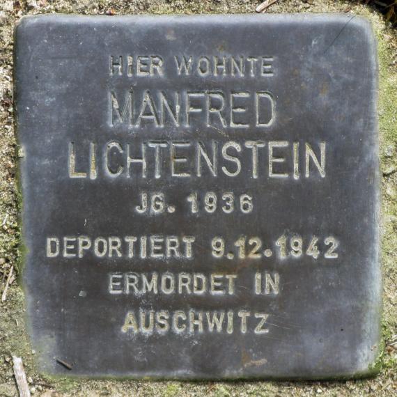 Stolperstein.Mahlsdorf.Lohengrinstraße 2.Manfred Lichtenstein.4334