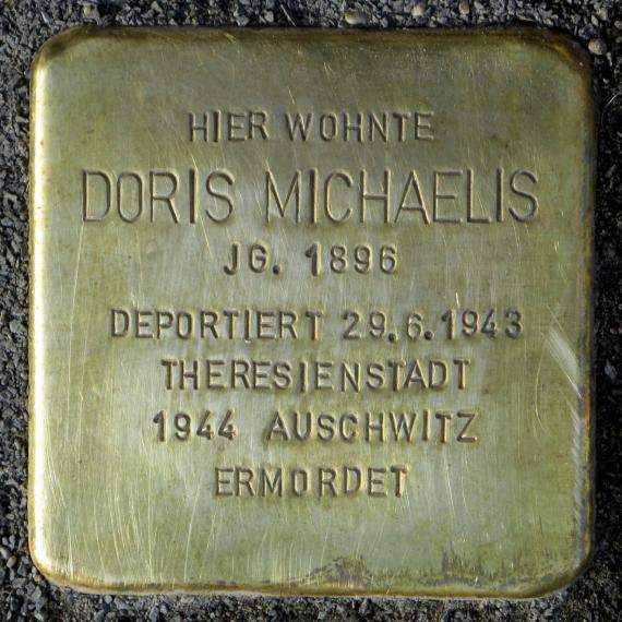 Stolperstein.Mitte.Albrechtstraße 12.Doris Michaelis.3452