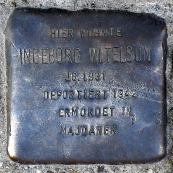 Stolperstein.Mitte.Almstadtstraße 19.Ingeborg Witelson.0697