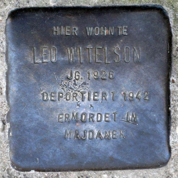 Stolperstein.Mitte.Almstadtstraße 19.Leo Witelson.0688