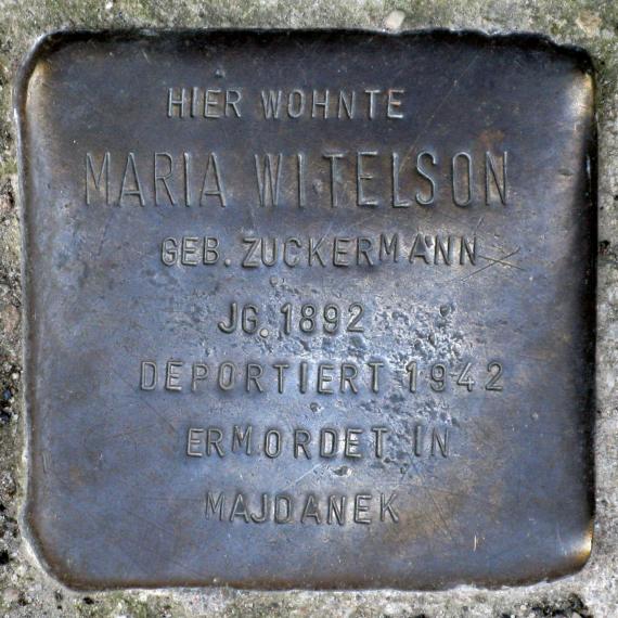 Stolperstein.Mitte.Almstadtstraße 19.Maria Witelson.0682