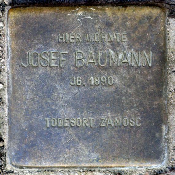 Stolperstein.Mitte.Almstadtstraße 24.Josef Baumann.0669