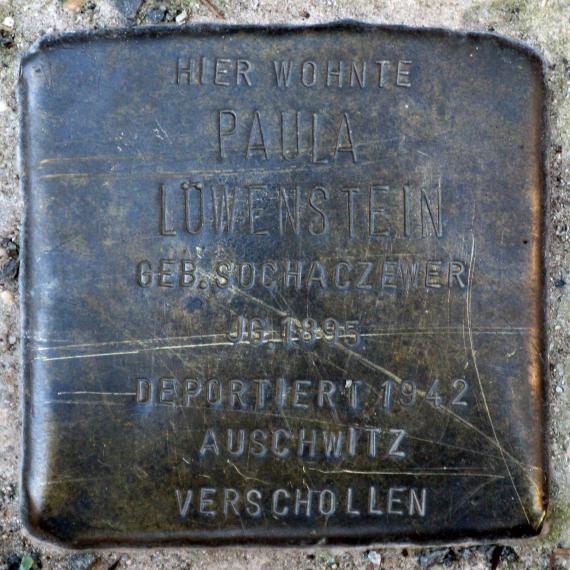 Stolperstein.Mitte.Almstadtstraße 47.Paula Löwenstein.0640