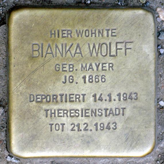Stolperstein.Mitte.Alte Schönhauser Straße 23 24.Bianka Wolff.0514