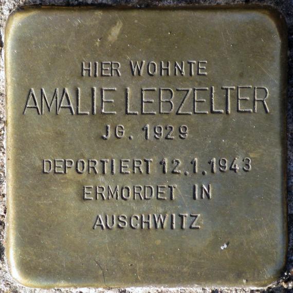 Stolperstein.Mitte.Alte Schönhauser Straße 4.Amalie Lebzelter.5349