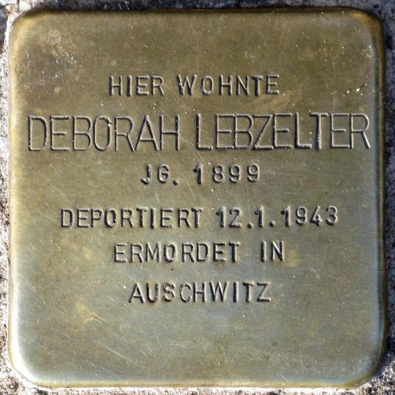 Stolperstein.Mitte.Alte Schönhauser Straße 4.Deborah Lebzelter.5347