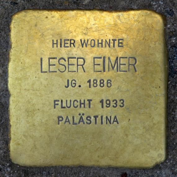 Stolperstein.Mitte.Alte Schönhauser Straße 4.Leser Eimer.5030