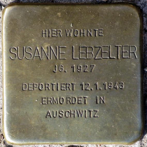 Stolperstein.Mitte.Alte Schönhauser Straße 4.Susanne Lebzelter.5353