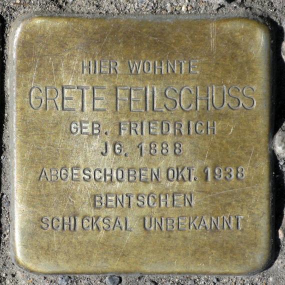 Stolperstein.Mitte.Brunnenstraße 178.Grete.Feilschuss.3325