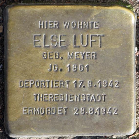 Stolperstein.Mitte.Brunnenstraße 41.Else Luft.5575