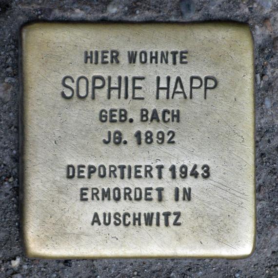 Stolperstein.Mitte.Chausseestraße 6.Sophie Happ.2532