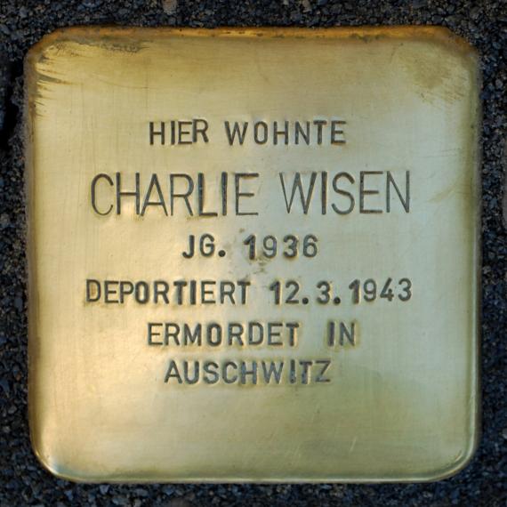 Stolperstein.Mitte.Fehrbelliner Straße 20.Charlie Wisen.4992