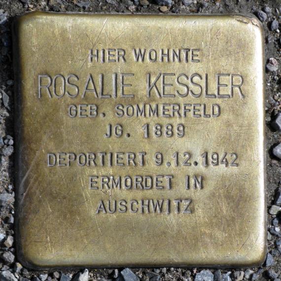 Stolperstein.Mitte.Friedrichstraße 105.Rosalie.Kessler.2551