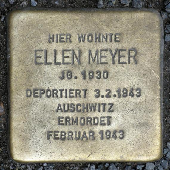 Stolperstein.Mitte.Gipsstraße 23 A.Ellen Meyer.1789