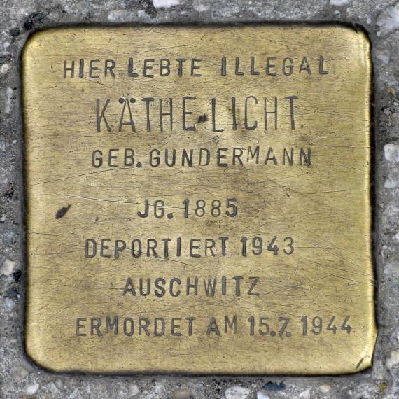 Stolperstein.Mitte.Heinrich-Heine-Straße 13.Käthe Licht.2260