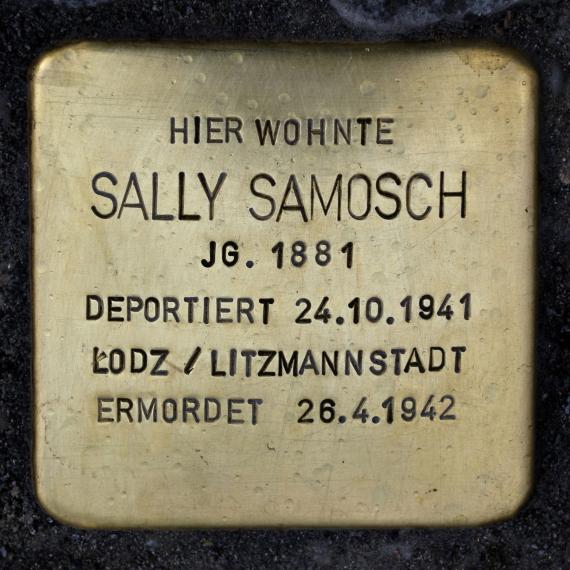 Stolperstein.Mitte.Ifflandstraße 1.Sally Samosch.0034
