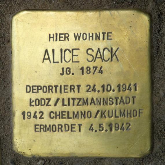 Stolperstein.Mitte.Inselstraße 13a.Alice Sack.4744