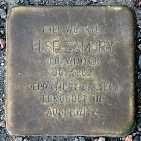 Stolperstein.Mitte.Karl-Liebknecht-Straße 31.Else.Zamory.0488
