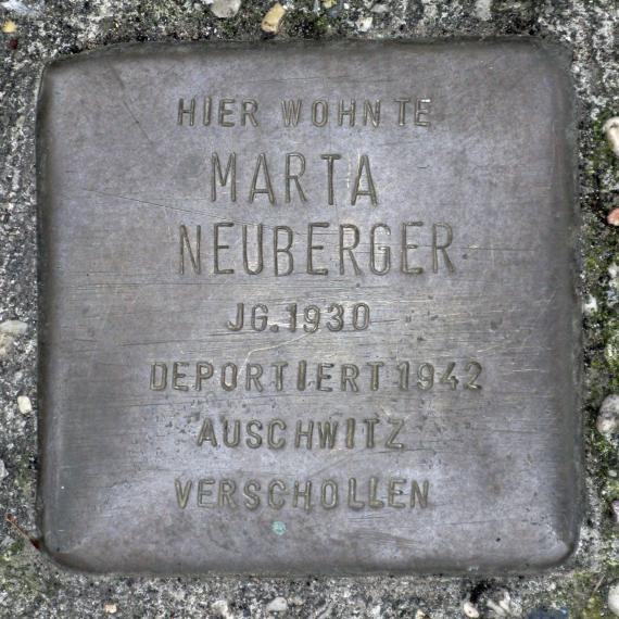 Stolperstein.Mitte.Karl-Marx-Allee 38 40.Marta Neuberger.2489