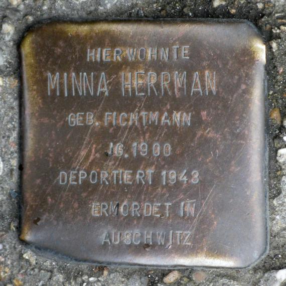 Stolperstein.Mitte.Keibelstraße 4.Minna Herrmann.2377