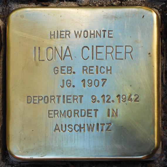 Stolperstein.Mitte.Keibelstraße 5.Ilona Cierer.5133