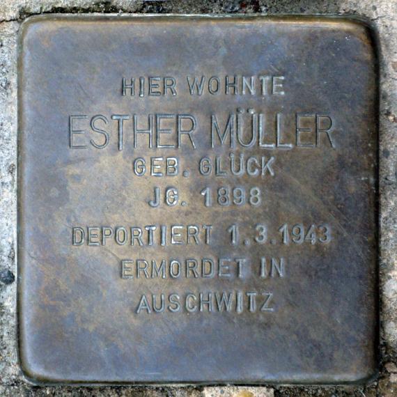 Stolperstein.Mitte.Kleine Alexanderstraße 13.Esther Müller.0737