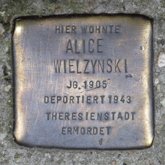 Stolperstein.Mitte.Krausnickstraße 8.Alice Wielzynski.0137