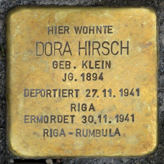 Stolperstein.Mitte.Linienstraße 118.Dora Hirsch.4651