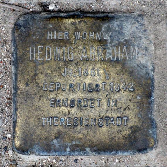 Stolperstein.Mitte.Märkisches Ufer 20.Hedwig Abraham.4580