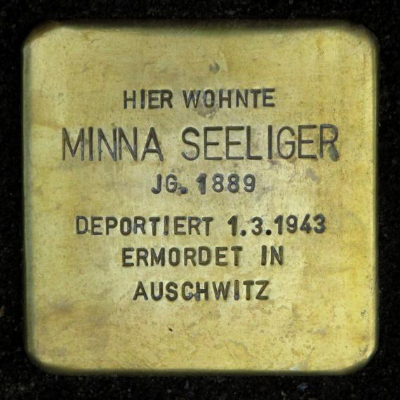 Stolperstein.Mitte.Marienstraße 25.Minna Seeliger.3404