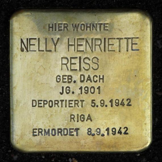 Stolperstein.Mitte.Marienstraße 25.Nelly Henriette Reiss.3399
