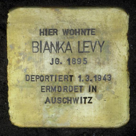 Stolperstein.Mitte.Marienstraße.7.Bianka.Levy.3373