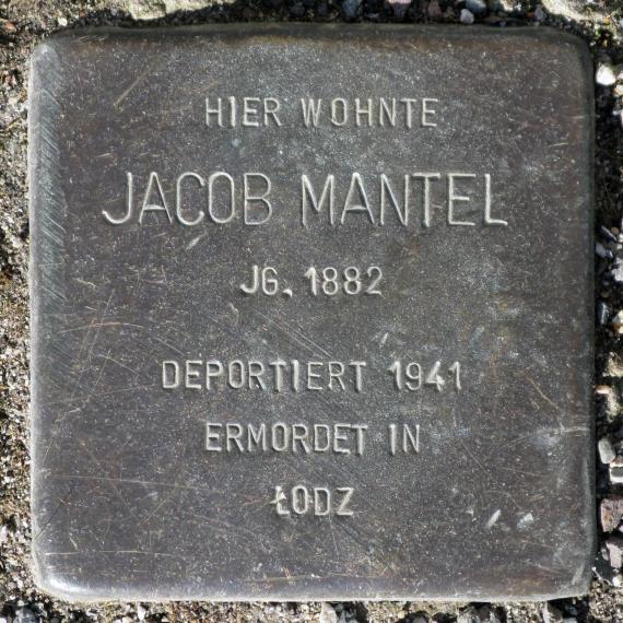 Stolperstein.Mitte.Max-Beer-Straße 31.Jacob Mantel.0580
