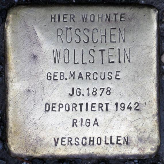 Stolperstein.Mitte.Michaelkirchplatz 18.Röschen Wollstein.8239