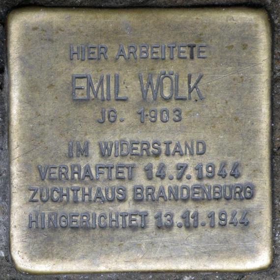 Stolperstein.Mitte.Michaelkirchstraße 17.Emil Wölk.4397