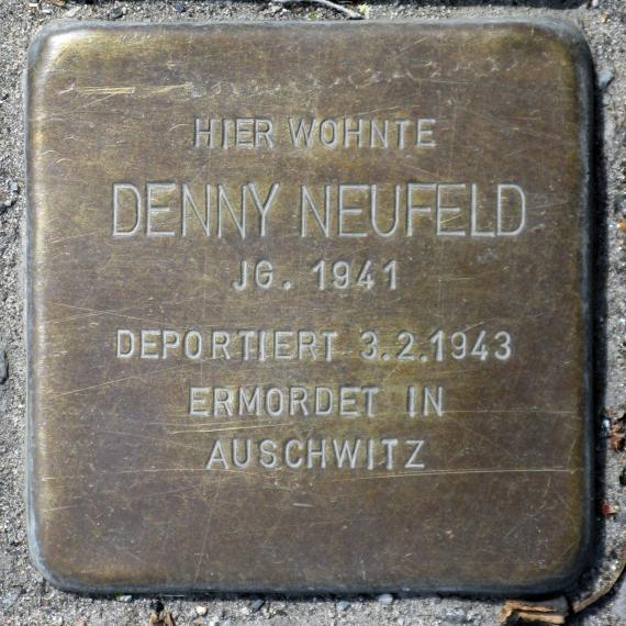 Stolperstein.Mitte.Mollstraße 12.Denny Neufeld.3671