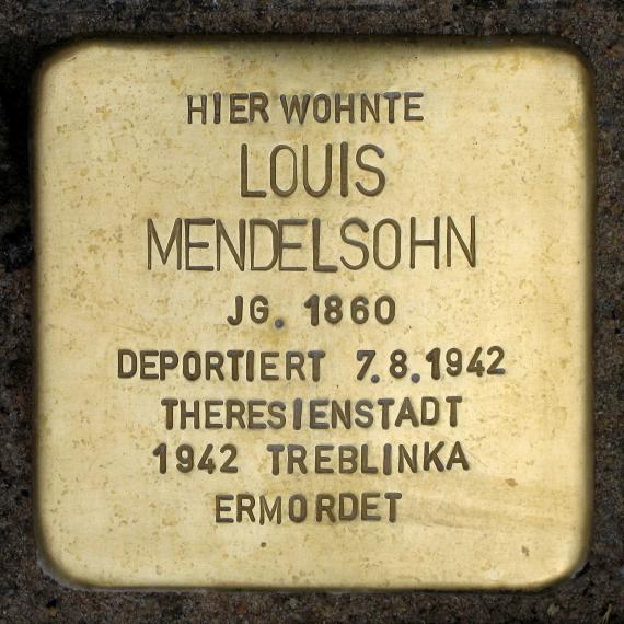 Stolperstein.Mitte.Neue Grünstraße 28.Louis Mendelsohn.0547