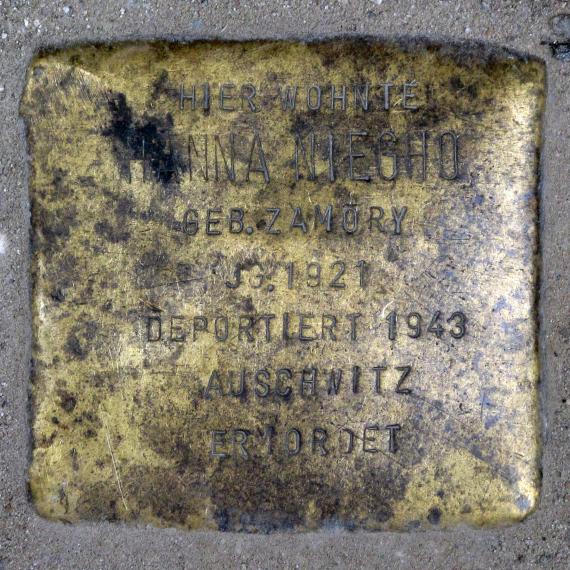 Stolperstein.Mitte.Neue Schönhauser Straße 15.Hanna Niegho.0653