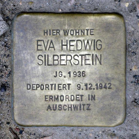 Stolperstein.Mitte.Schönholzer Straße 6.Eva Hedwig Silberstein.3782