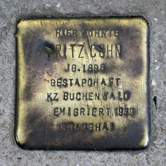 Stolperstein.Mitte.Seydelstraße 21.Fritz Cohn.3730