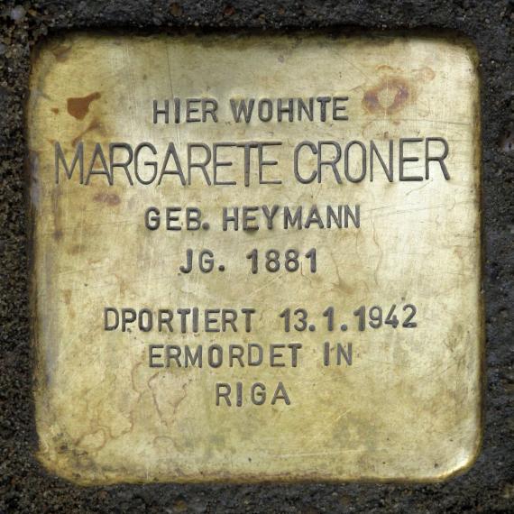 Stolperstein.Mitte.Spreeufer 3.Margarete Croner.0290