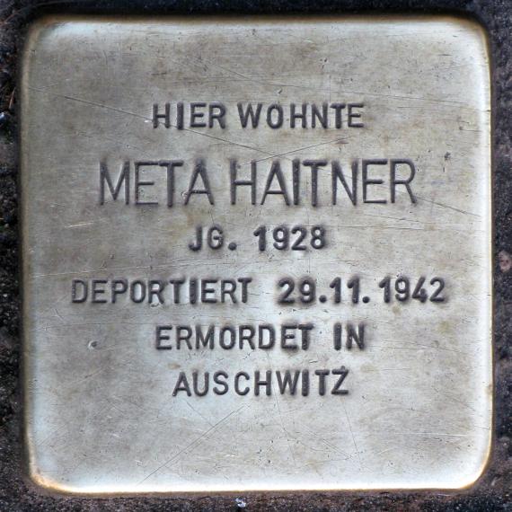 Stolperstein.Mitte.Torstraße 112.Meta Haitner.5511