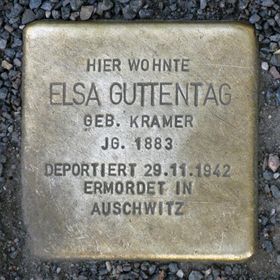 Stolperstein.Mitte.Torstraße 126.Elsa Guttentag.3004
