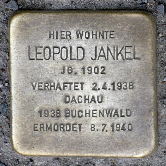 Stolperstein.Mitte.Torstraße 148.Leopold Jankel.3044
